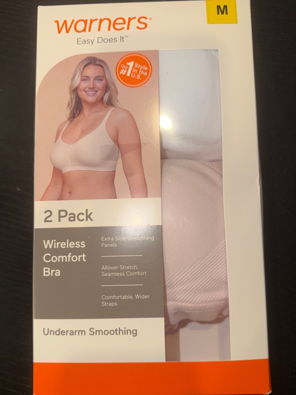 Warners Wireless Comfort Bra 2-Pack - White